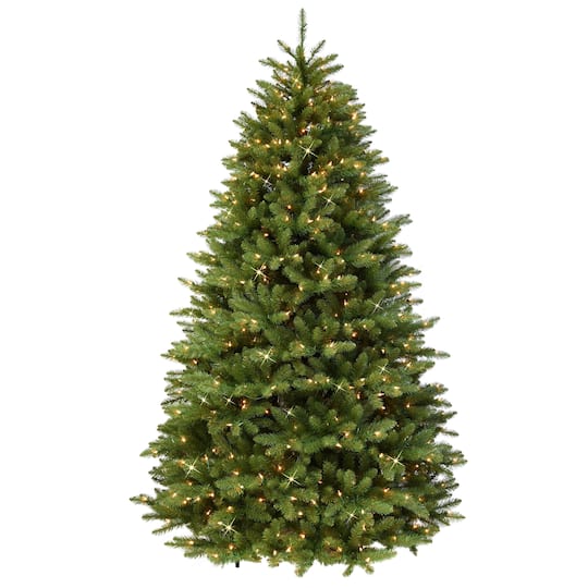 7.5ft. Pre-Lit Fraser Fir Grand Artificial Christmas Tree, Clear LED Lights
